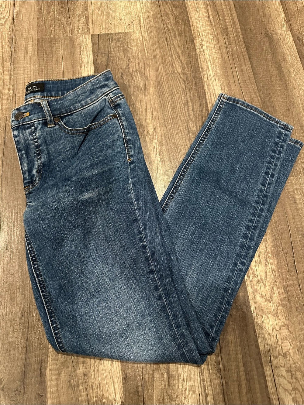 Talbots Women's Straight Leg Jeans in Medium Blue